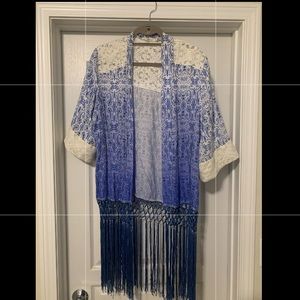 COPY - Hazel size small kimono (fits oversized) with fringe